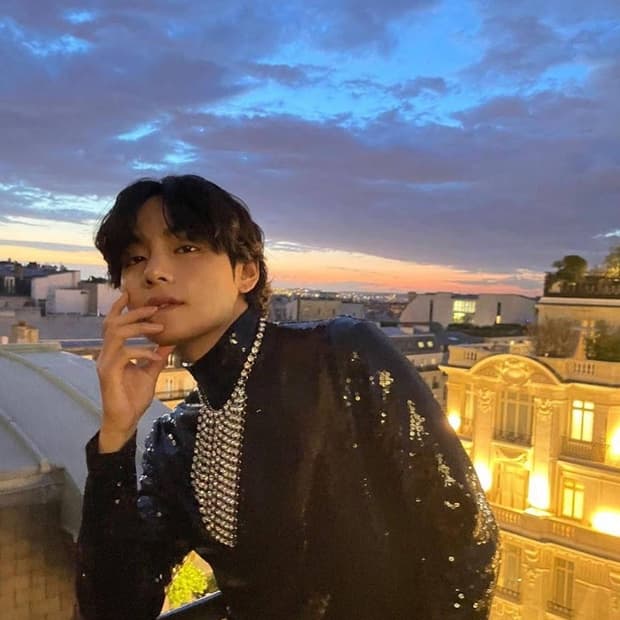 [BTS 뷔님 착용] 셀린느 23fw 크리스탈 프린지 목걸이