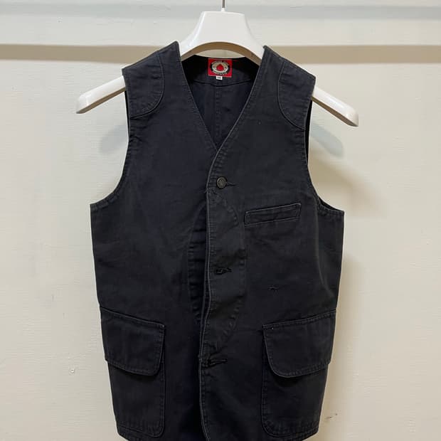 모모타로 진스 코튼 베스트 차콜