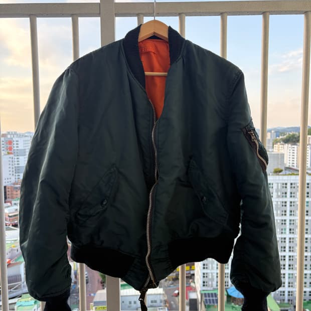 90s 알파인더스트리 MA-1 네이비 XL