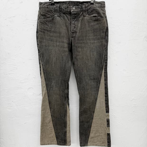 ppfm 스파이럴 패널 데님 팬츠