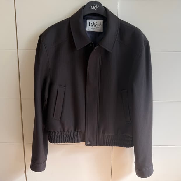 엘무드 마티오 울 스트라이프 블루종 브라운 48