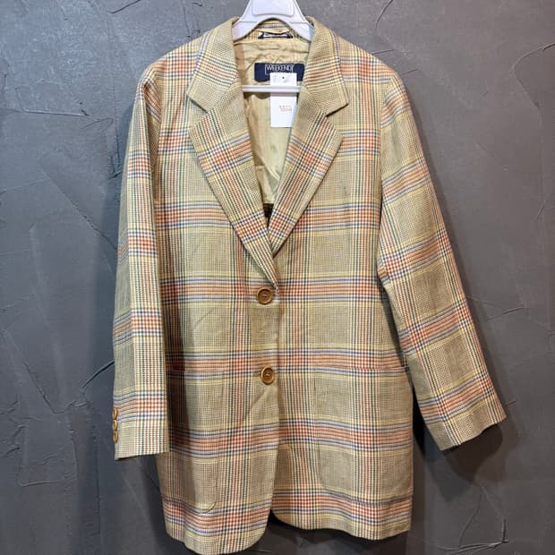 [S] Max Mara 막스마라 체크 블레이저 