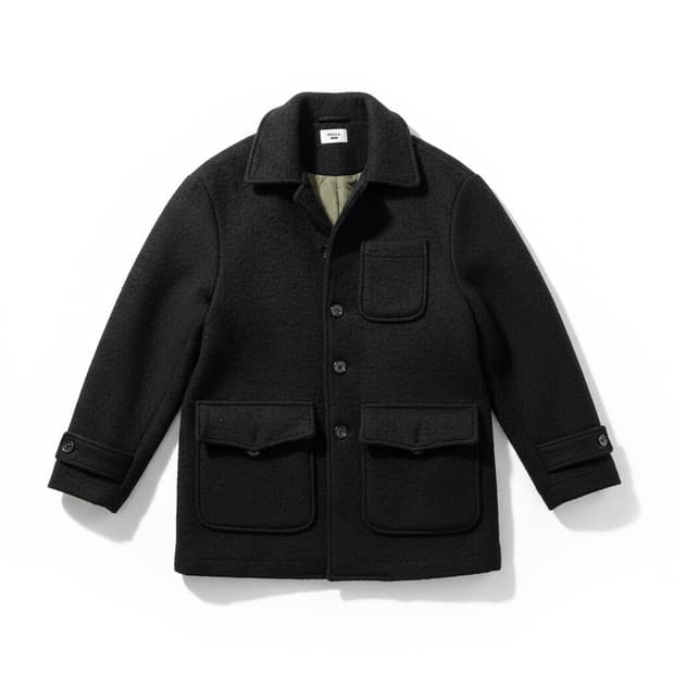 MOAA(모아) 블랙 울 포켓 자켓