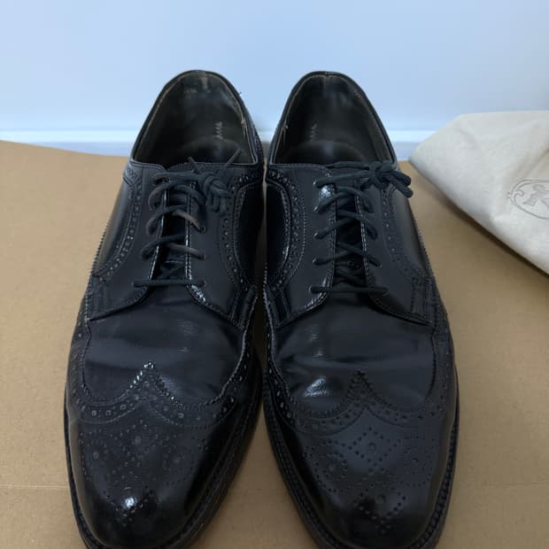 아메리칸 윙팁 롱윙 더비 슈즈 블랙 270-275