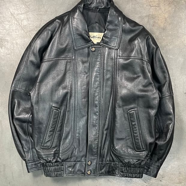 빈티지 쉽스킨 봄버자켓