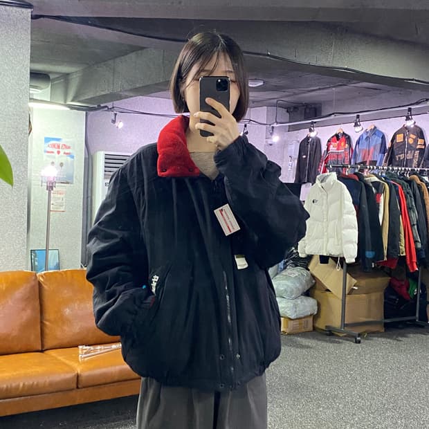 디스이즈네버댓 빅로고 리버서블 플리스 점퍼 b3382