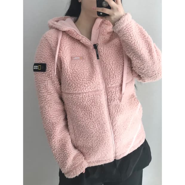 내셔널지오그래픽 뽀글이 플리스 S