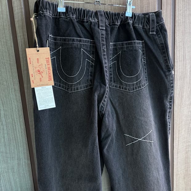 새상품(L)트루릴리젼 데님 필드팬츠 블랙