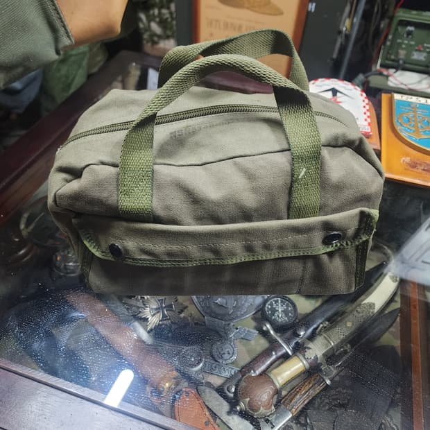 미군 캔버스 툴 백