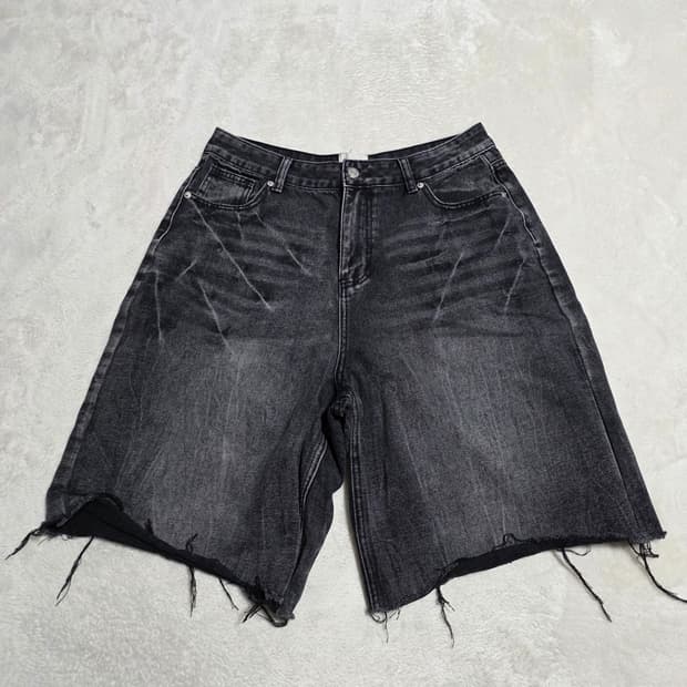 (XL)엘엑스티 블랙 데님 쇼츠 반바지