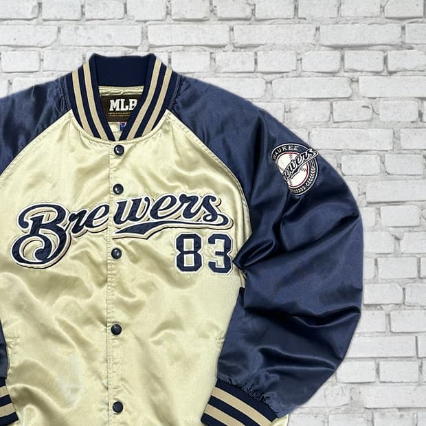 MLB 00s 올드스쿨 밀워키 브루어스 야구점퍼 100