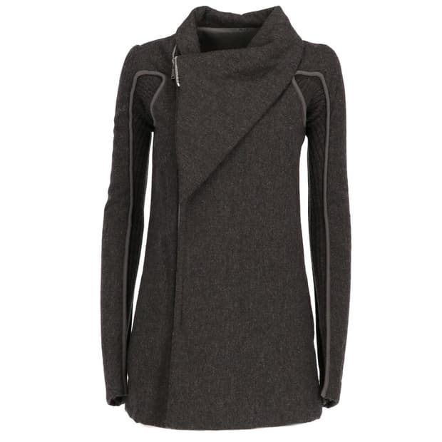 Rick Owens 2010 S/S 릭오웬스 비대칭 사선 하이넥 코트