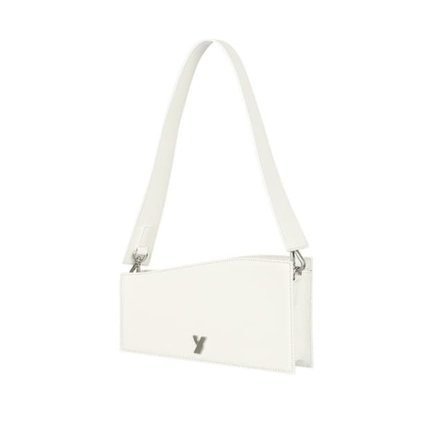 Yuse 유즈 웨이브 라인 소가죽 숄더백 아이보리