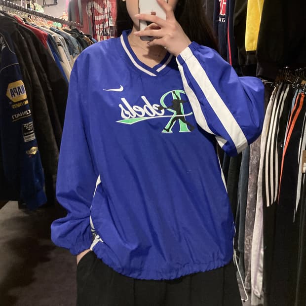 [IM] 나이키 블루 스우시 풀오버 웜업