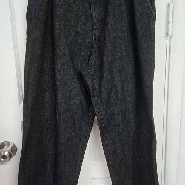 노이어 흑청데님팬츠