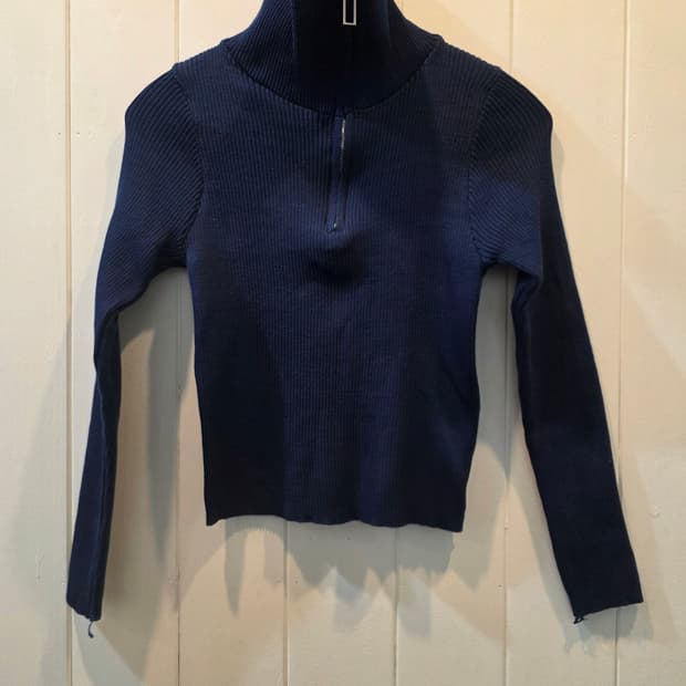 (여성) 골덴 스판 넥카라 숏 크롭 집업