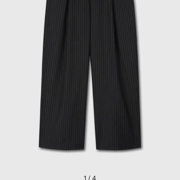 다이브인 HBT STRIPE TROUSERS (BLACK) 3사이즈 