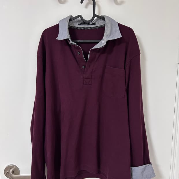 Intermezzo 롱 슬리브 셔츠 버건디