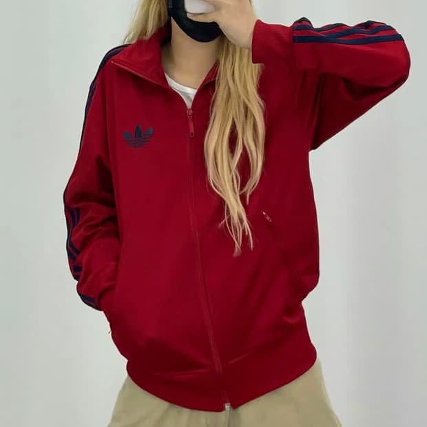 아디다스 파이어버드 레드 져지 트랙탑 L