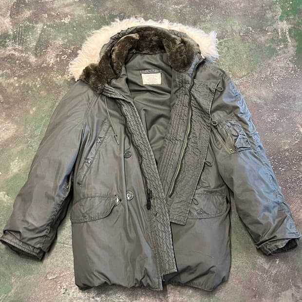 83's [XL] USAF N3B 파카 그린브리어 미군 오리지널 보급