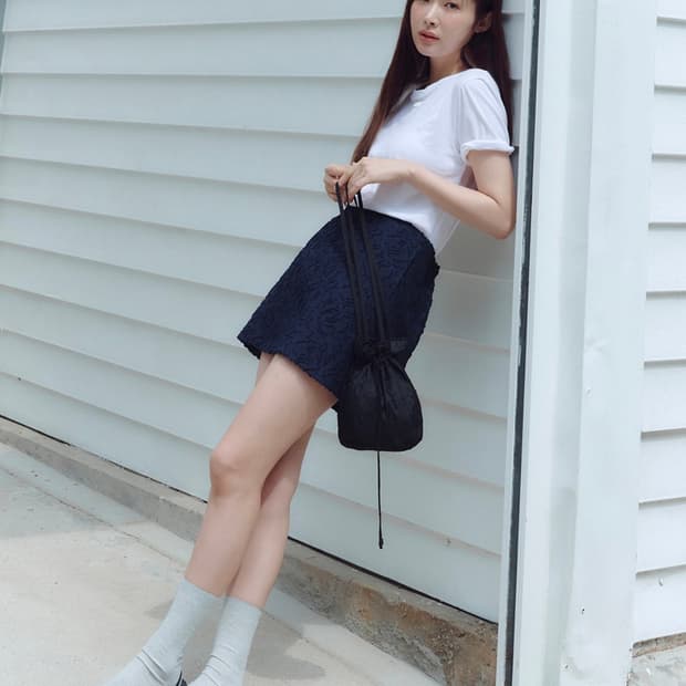 [차정원 착용] 그로브 Stoney Skirt 네이비 S