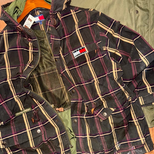 티미힐피거 빈티지 야상 