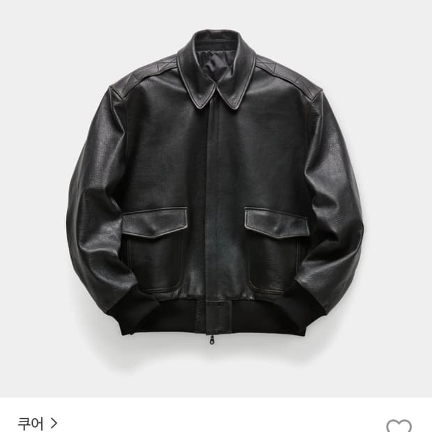 쿠어 고트 스킨 A-2 레더 자켓