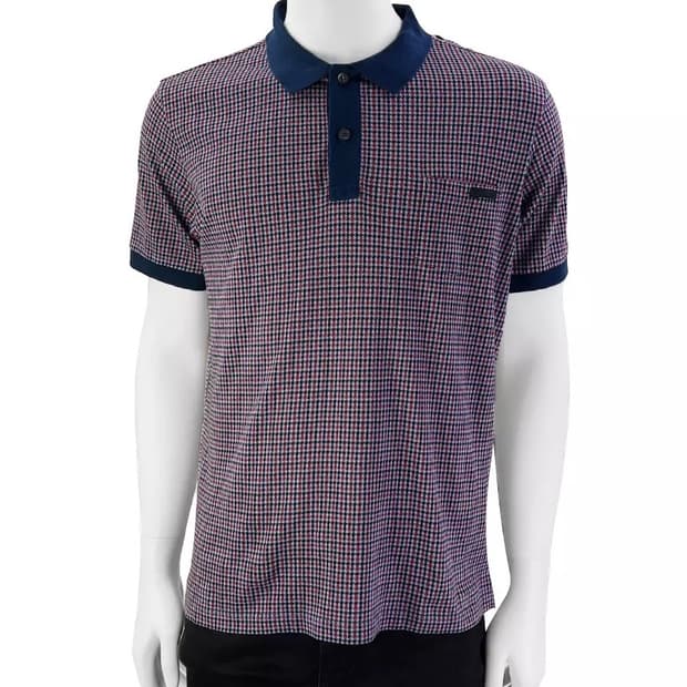 PRADA 블랙라벨 체크 PK 카라티