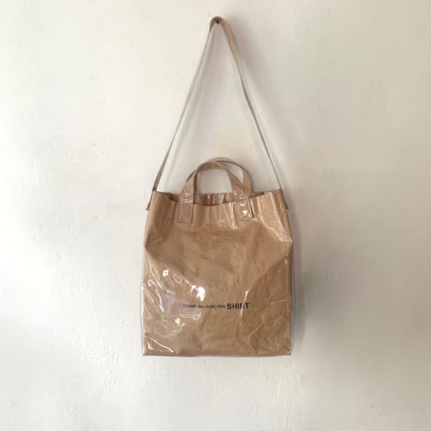 Comme des garcons pvc bag