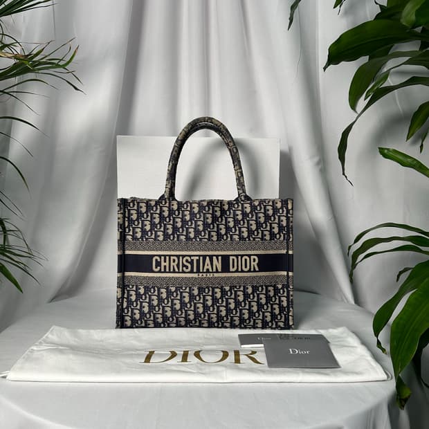 디올 오블리크 북토트 미디움 