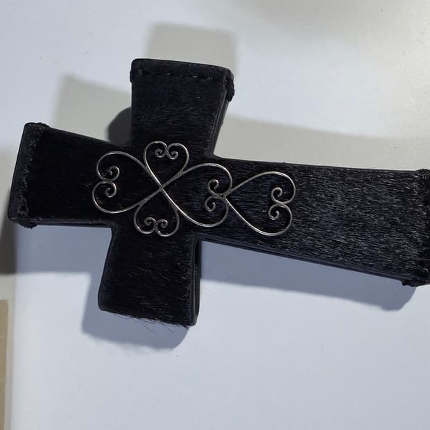 스컬프터 Cross Hair On Strap Wallet Black