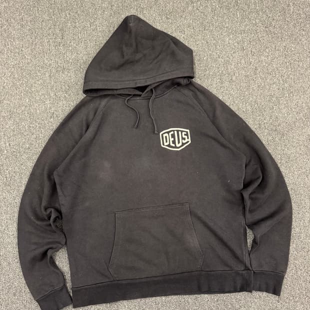 LL)데우스 빈티지 로고 프린팅 베니스 후드티
