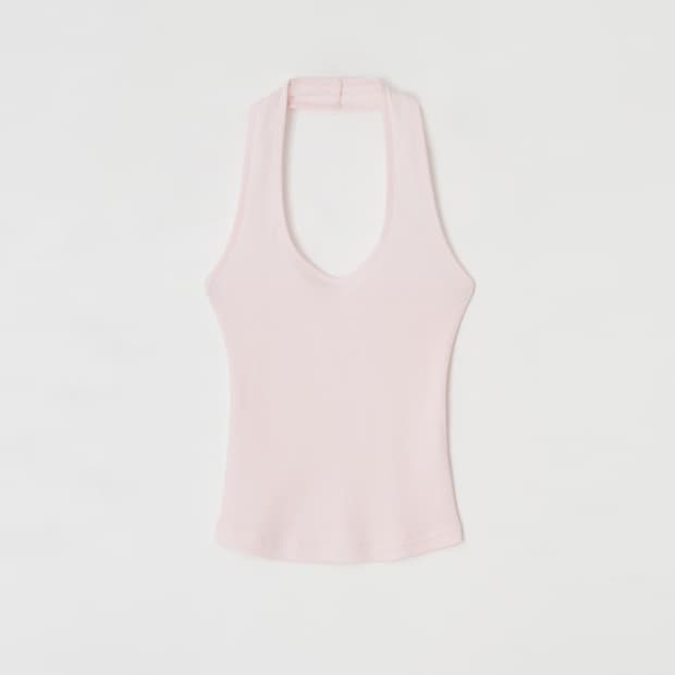 (새상품) 레터앤 Halter Neck Sleeveles 핑크 판매
