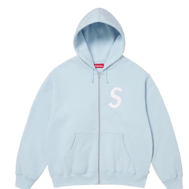 (새상품) 25FW 슈프림 S 로고 집업 후드 스웨트 셔츠 3컬러  라이