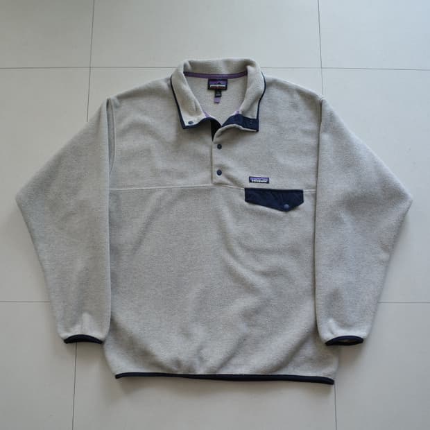 파타고니아 신칠라 스냅T 오트밀 플리스 L 