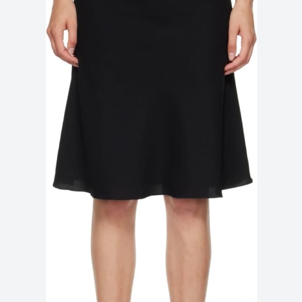 다니엘 귀조 Guizio 블랙 미디 스커트