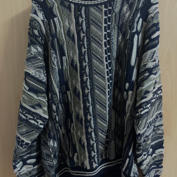 빈티지 패턴 니트