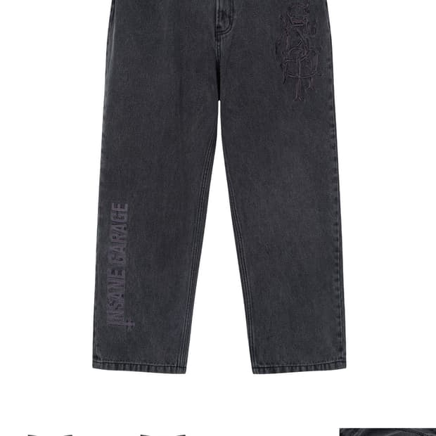 3) 인세인개러지 흑청 데님 팬츠 새상품 팝니다