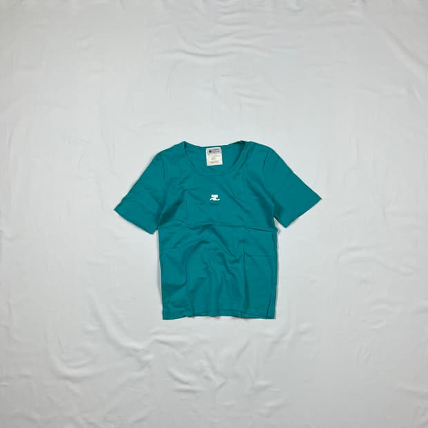 80‘s 꾸레주 꾸레쥬 courreges 로고 반팔티