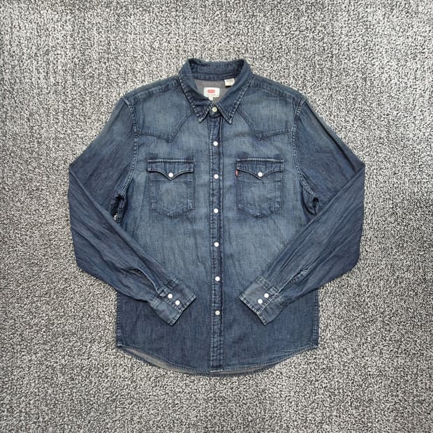 빈티지9. 리바이스(Levi's) 오리지널 웨스턴 데님 셔츠 중청