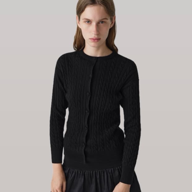 [S,M]기마구아스 RINA 가디건/블랙