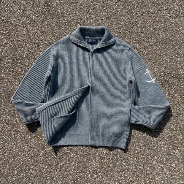 Guernsey Woollens 피셔맨 투웨이 니트집업