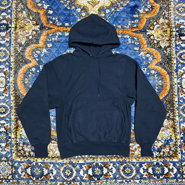 빈티지 00s 챔피온 리버스위브 블랭크 네이비 스웻후드