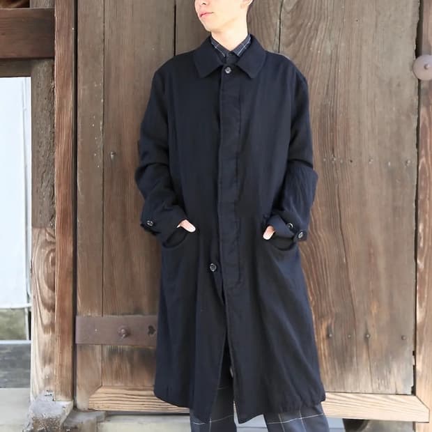 꼼데가르송 옴므 축융 울 코트 L