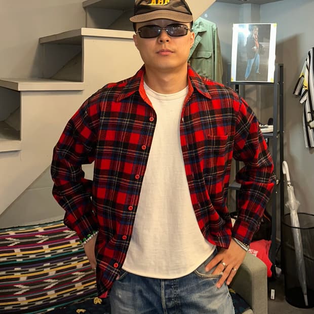 70’s Pendleton check flannel shirt