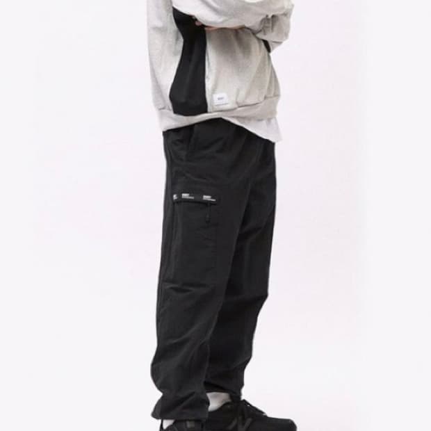 3) 더블탭스 wtaps 나일론 트랙 카고 조거 팬츠 블랙 바지