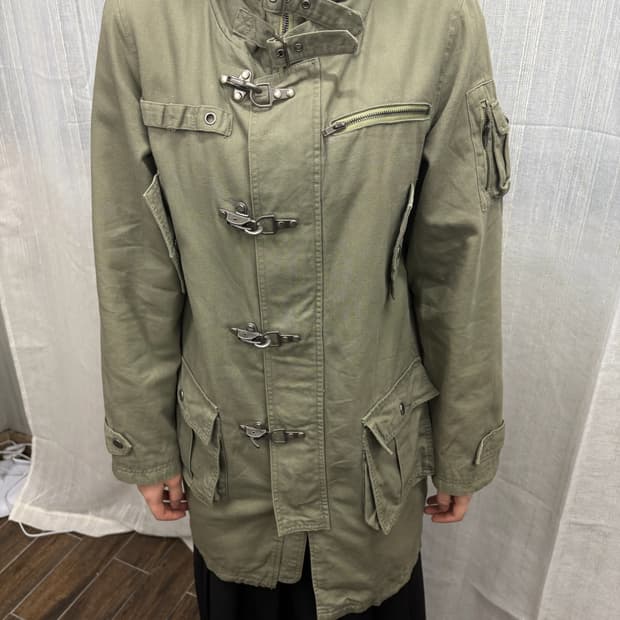 JAPAN 빈티지 파이어맨 버클 필드 야상 자켓