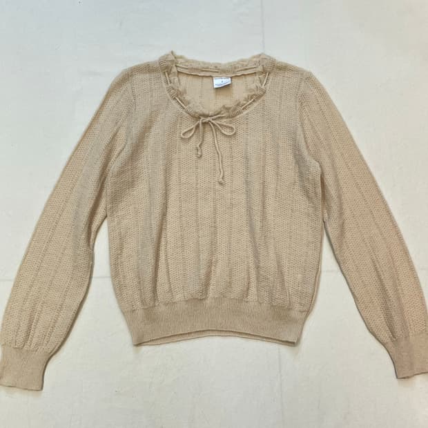 Olive des olive 셔링리본니트