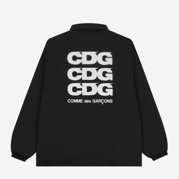 [새상품] CDG 로고 코치 자켓 블랙 M사이즈