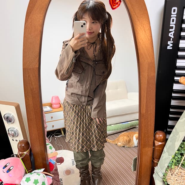 빈티지 자켓 코디 세트